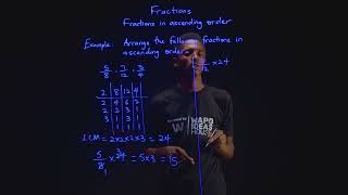 JSS1  Mathematics  Fractions  Fractions in ascending order  2 [upl. by Haila908]