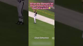 Chad Ochocinco wouldve been an amazing NFL Kicker 😭 nfl nfllegends chadochocinco bengals [upl. by Em]