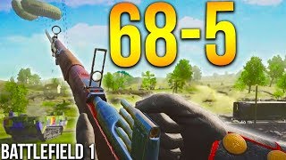 INSANE M95 CARBINE SNIPER BATTLEFIELD 1 Scout gameplay [upl. by Nahej256]