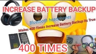 How To Increase Battery Backup of headphone  Bluetooth headphones battery backup viralvideos [upl. by Arreic]