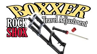 Rockshox Boxxer 200mm to 180mm travel change [upl. by Ita]