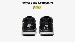 Stussy x Nike Air Flight 89 Black [upl. by Sabella]