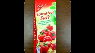 Gut und Günstig Tomaten Saft getestet von WieEsWohlSchmeckt Deutsch [upl. by Brout]