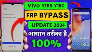 Vivo y15s frp bypass new security 2024  Latest security patch June 1 2024  All vivo FRP bypass [upl. by Htidirrem]