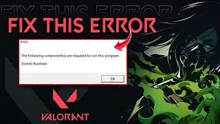 How to Fix Valorant DirectX Runtime Error Windows 11  DirectX Runtime Error in Valorant [upl. by Akselav]