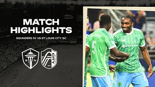 HIGHLIGHTS Seattle Sounders FC vs St Louis CITY SC  July 17 2024 [upl. by Quartas]