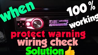 JVC WARNING CHECK WIRING THEN RESET UNIT [upl. by Nyleahcim]