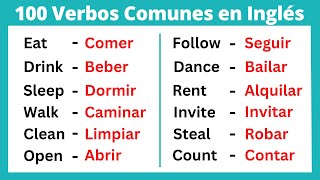 Los 100 Verbos más Comunes en Inglés [upl. by Anzovin]