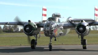 Panchito  B25 Mitchell Bomber at Culpeper Air Fest 2012 [upl. by Nagear]