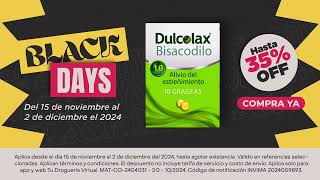 Dulcolax al mejor precio durante los Black Days [upl. by Sherwin]