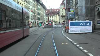 Strassenbahn Bern linia 9  führerstandsmitfahrt [upl. by Arline]