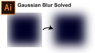 Gaussian Blur Cut off Problem  Illustrator Tutorial [upl. by Brandie]