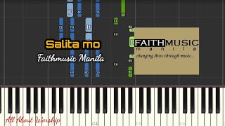 SALITA MO  FAITHMUSIC MANILA  PIANO TUTORIAL [upl. by Gaby]