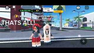 2 hsl fit codes girls roblox highschoollife hsl [upl. by Sivet]