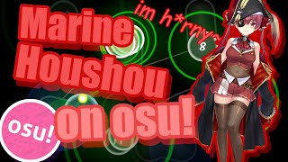 Houshou Marine  Ahoy WE ARE HOUSHOU PIRATES osu [upl. by Inkster142]