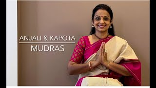 Bharatanatyam  Mudras 31  Anjali Mudra amp Kapota Mudra Viniyoga [upl. by Yslek]