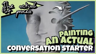 This ones a conversation starter  watch the painting process  Call for Shitty Artists [upl. by Eryt464]