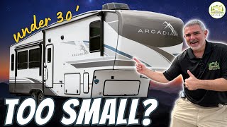 5th Wheel Camper Tour  Under 30 Feet and Perfect for Couples [upl. by Kleinstein]