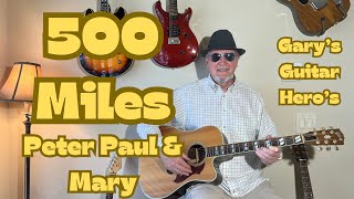 quot500 Milesquot Simplified Beginner Acoustic Guitar Lesson beginnerguitarlessons [upl. by Steinway632]