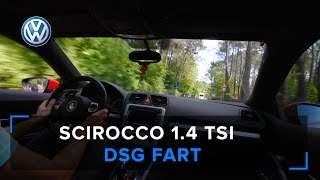 Scirocco 14 TSI EXHAUST SOUND amp DSG FART [upl. by Stoll144]