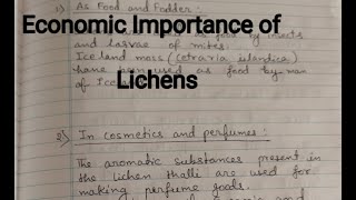 Economic Importance of Lichens [upl. by Euf590]