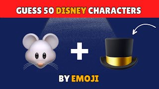 Guess 50 Disney Character Emoji Quiz Can You Guess Them All quiz [upl. by Nelrsa]