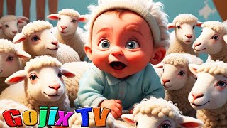 Baby and Sheeps Baa Baa Black Sheep  Nursery Rhymes amp Kids Songs [upl. by Sivaj]