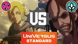 Ymir Jaw Titan Life vs Annie Female Titan Chaos  Universus Attack on Titan Gameplay [upl. by Ocirnor]