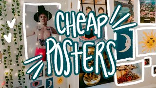 HOW I GOT 100 POSTERS FOR MY ROOM FOR SUPER CHEAP  HOW TO USE FEDEX PRINTING FOR POSTERS [upl. by Aeslehc]