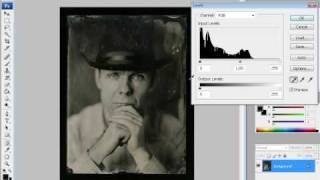 Processing WetPlate Collodion Scan 1 Size and Levels [upl. by Lagasse]