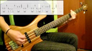 Weezer  Say It Aint So Bass Cover Play Along Tabs In Video [upl. by Eiramllij723]