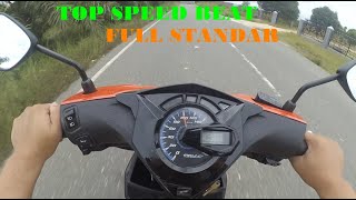 Top Speed New Honda Beat 2022 I GPS vs Speedometer [upl. by Kenyon]