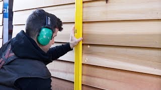 Installing beautiful Cedar Weatherboards [upl. by Selij]