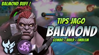 CARA MAIN BALMOND BUFF  BUILD amp EMBLEM BALMOND TERBARU 2023   BALMOND JUNGLER GAMEPLAY [upl. by Aracot92]