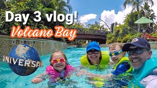 A Day at Universals VOLCANO BAY with KIDS  Best water park in Orlando 2021 [upl. by Ettenhoj]