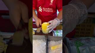 Fast pineapple fruit cutting in Thailand  Vcondo Ladkrabang Bangkok [upl. by Main]