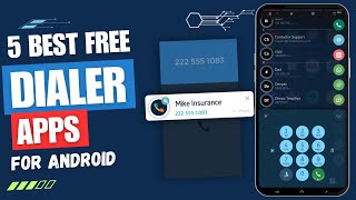 5 Best Free Dialer Apps For Android 🔥 ✅  With Call Recorder 📞  Full Features [upl. by Kannan]