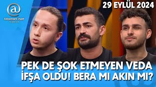 MASTERCHEF ELEME İFŞA OLDU CANLI İZLE BERA AKIN ERİM KAAN NİGAR SEMİH HAKAN ŞOK VEDA 29092024 TV8 [upl. by Etteloc18]