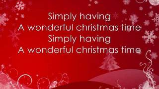 Paul McCartney  Wonderful Christmas time lyrics on screen [upl. by Traver543]