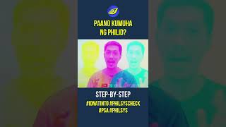 PAANO MAGREGISTER SA PhilSys STEPBYSTEP  National ID  idnatinto philsys psa philid [upl. by Waki]