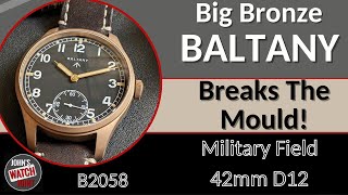 New Bronze Field Watch from Baltany Its Bigger but Is it Better [upl. by Nohsauq]