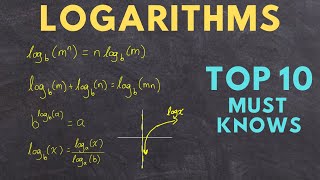 LOGARITHMS Top 10 Must Knows ultimate study guide [upl. by Nagud]