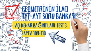 ACİL YAYINLARI GEOMETRİNİN İLACI SORU BANKASIAçı Kenar Bağıntıları Test 3 [upl. by Ahsikar]