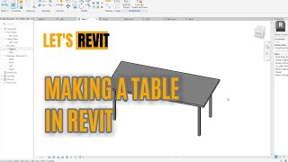 Lets REVIT Quick Tutorial Creating Adjustable Table Family with Reference Planes and Parameters [upl. by Judi]