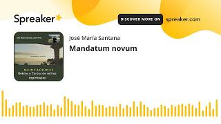 Mandatum novum [upl. by Eatnhoj907]