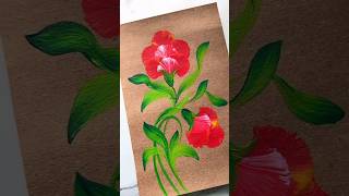 Floral painting 🖌️🎨 shortvideo art artandcraft [upl. by Odille537]