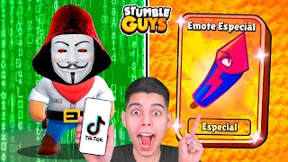 HACKER  EMOTE ESPECIAL DE FOGUETE NO RECRIANDO TIKTOKS FAMOSOS DO STUMBLE GUYS [upl. by Yelak757]