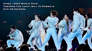 Ateez  2024 World Tour Towards The Light Will To Power in NYC 08032024 full FanCam 4K [upl. by Suoicserp681]