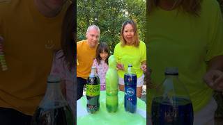 CocaCola Mirinda Pepsi VS Mentos 😱 🤣 shorts GamGam Family [upl. by Gnut]