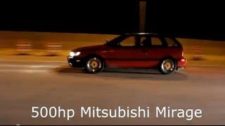 500hp Mitsubishi Mirage vs 700hp Mk3 Supra HD [upl. by Combs]